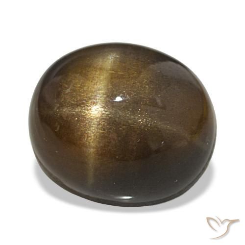 Pietra solare stellare Marrone medio naturale da 21.88 ct, Taglio ovale, Opaco