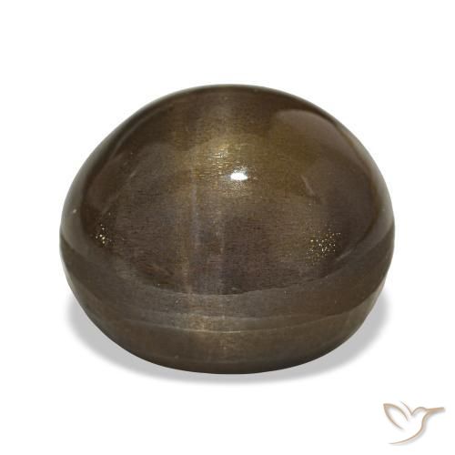 Pietra solare stellare Marrone medio naturale da 21.88 ct, Taglio ovale, Opaco