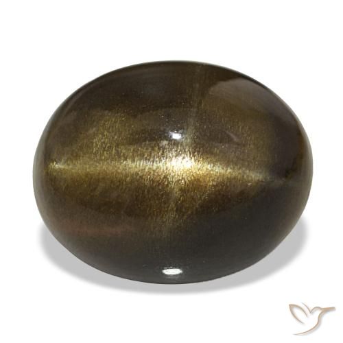 Pietra solare stellare Marrone medio naturale da 18.04 ct, Taglio ovale, Opaco