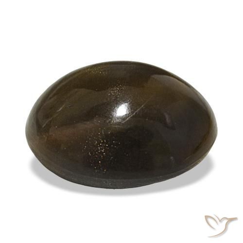 Pietra solare stellare Marrone medio naturale da 18.04 ct, Taglio ovale, Opaco