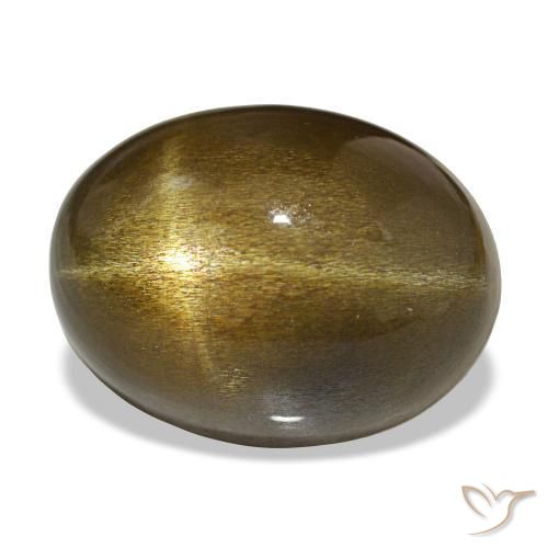 Pietra solare stellare Marrone medio naturale da 23.88 ct, Taglio ovale, Opaco