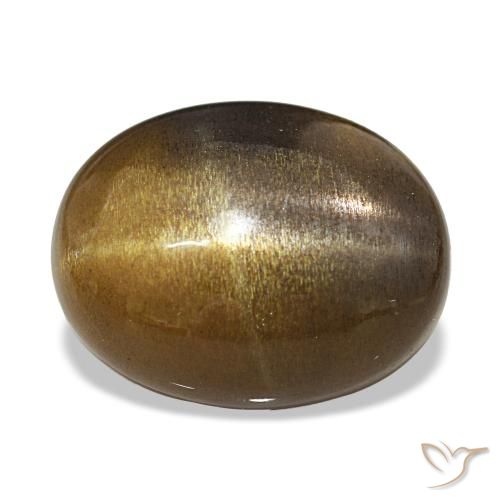 Pietra solare stellare Marrone medio naturale da 10.87 ct, Taglio ovale, Opaco