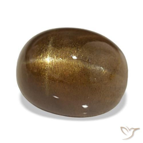 Pietra solare stellare Marrone medio naturale da 13.45 ct, Taglio ovale, Opaco