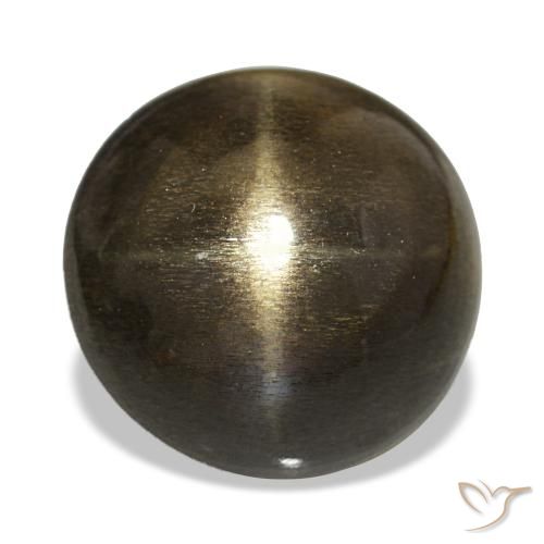 9.08ct Marrone cioccolato Pietra solare stellare, Rotondo, Opaco