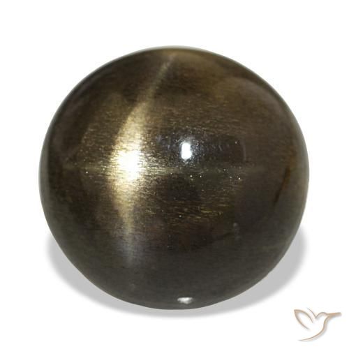 Pietra solare stellare Marrone cioccolato naturale da 9.08 ct, Taglio rotondo, Opaco