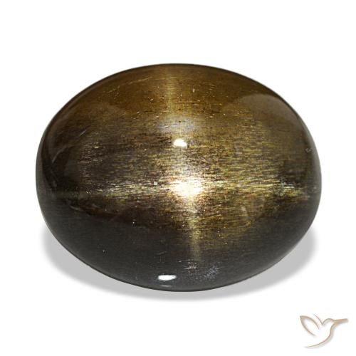 Pietra solare stellare Medium Light-Brown naturale da 17.63 ct, Taglio ovale, Opaco