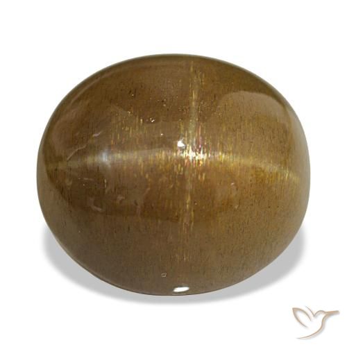 Pietra solare stellare Marrone Caramello Chiaro naturale da 20.58 ct, Taglio ovale, Opaco