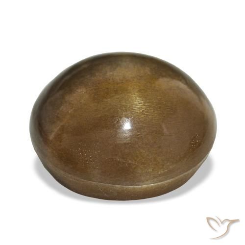 Pietra solare stellare Marrone chiaro naturale da 18.17 ct, Taglio rotondo, Opaco