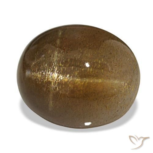 Pietra solare stellare Marrone terroso naturale da 14.24 ct, Taglio ovale, Opaco