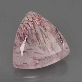 Quarzo fragola naturale rosa da 5,30 ct, trasparente, trasparente/traslucido