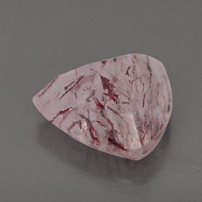 Quarzo fragola naturale rosa da 5,30 ct, trasparente, trasparente/traslucido