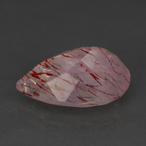 Quarzo fragola naturale rosa da 5,74 ct, trasparente, trasparente/traslucido
