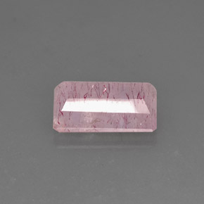 Quarzo fragola naturale rosa da 10,55 ct, trasparente, trasparente/traslucido