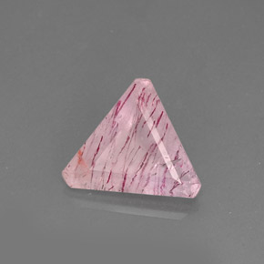 Quarzo fragola naturale rosa da 8,16 ct, trasparente, trasparente/traslucido