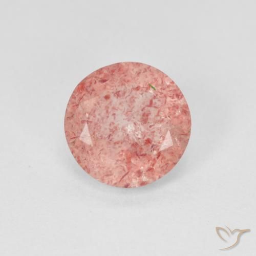 1.87ct Naturale Rosa chiaro Quarzo Fragola, Rotondo, Traslucido