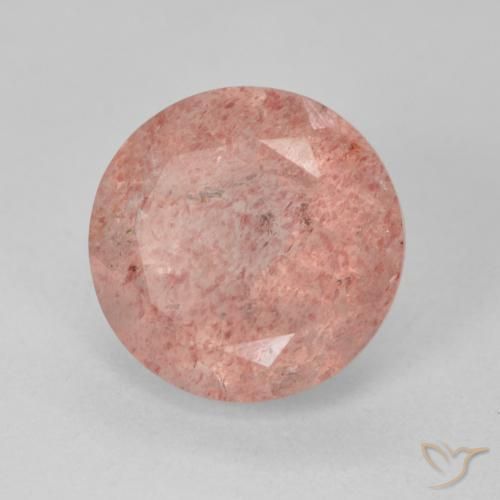4.95ct Naturale Rosa medio Quarzo Fragola, Rotondo, Traslucido