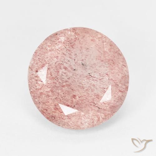 4.37ct Naturale Rosa chiaro Quarzo Fragola, Rotondo, Traslucido