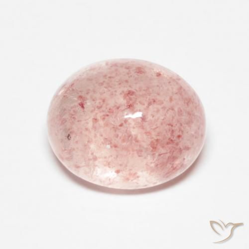 3.40ct Naturale Rosa chiaro Quarzo Fragola, Ovale, Traslucido