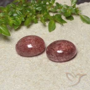 Gemme di Quarzo fragola Rosa rosa naturale da 6.51 ct, Ovale, Traslucido