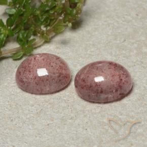 Gemme di Quarzo Fragola Rosa chiaro naturale da 6.26 ct, Ovale, Traslucido