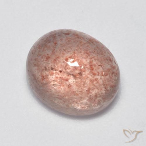 Quarzo fragola Rosa terroso naturale da 4.29 ct, Ovale, Traslucido