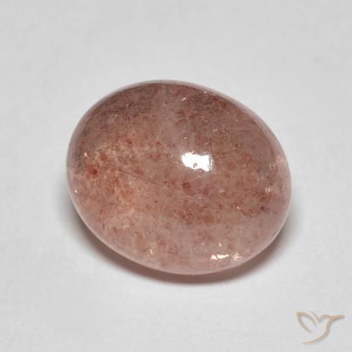 Quarzo fragola Pompelmo Rosa naturale da 4.84 ct, Ovale, Traslucido