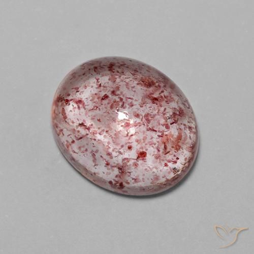 Quarzo fragola Rosa palissandro chiaro naturale da 4.23 ct, Ovale, Trasparente