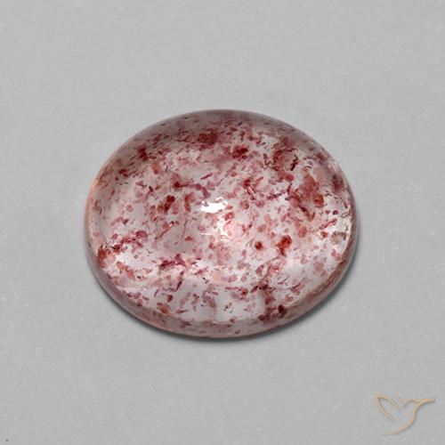 Quarzo fragola Rosa palissandro chiaro naturale da 4.23 ct, Ovale, Trasparente