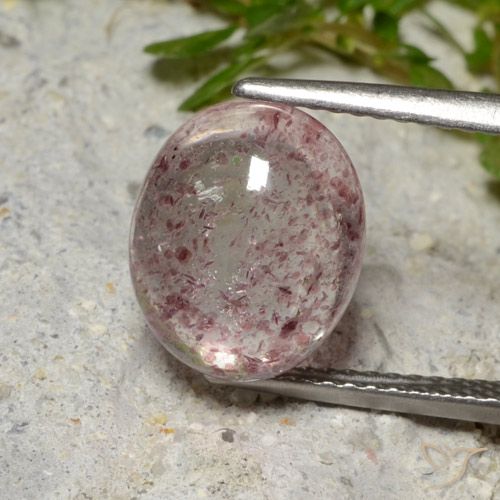 4.09ct Naturale Rosa medio Quarzo Fragola, Ovale, Traslucido