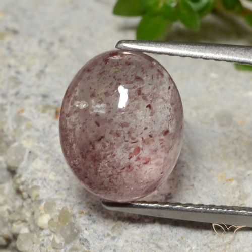 4.67ct Naturale Rosa medio Quarzo Fragola, Ovale, Traslucido