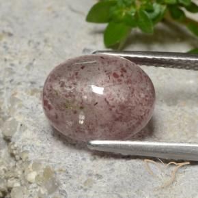 Quarzo fragola Rosa medio naturale da 4.67 ct, Ovale, Traslucido