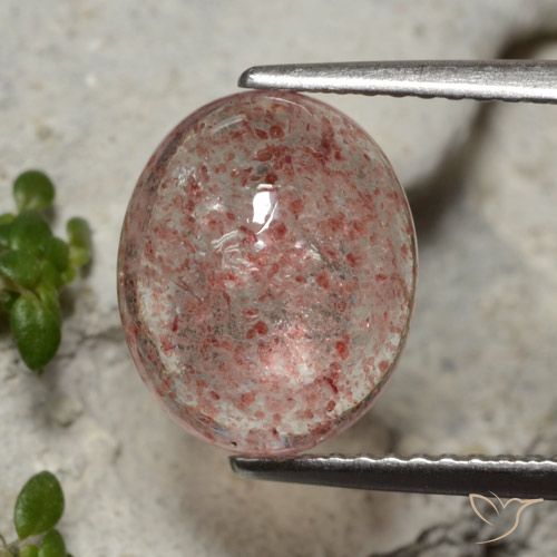 4.25ct Naturale Rosa medio Quarzo Fragola, Ovale, Traslucido