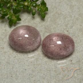Gemme di Quarzo Fragola Rosa medio naturale da 6.34 ct, Ovale, Traslucido
