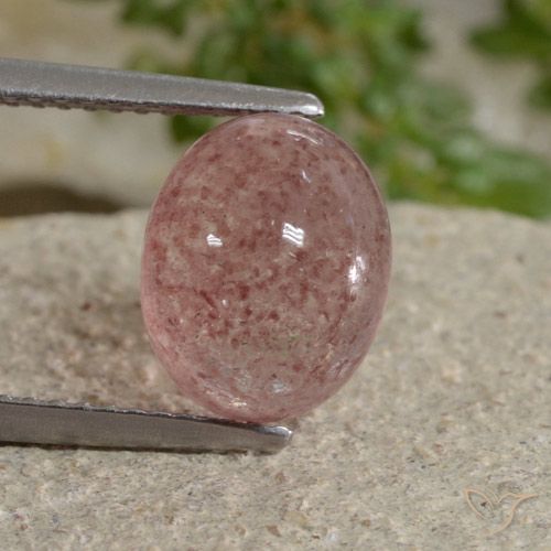 3.90ct Naturale Tono rosa Quarzo Fragola, Ovale, Traslucido