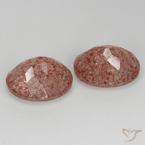Gemme di Quarzo fragola Rosa medio naturale da 6.93 ct, Ovale, Trasparente