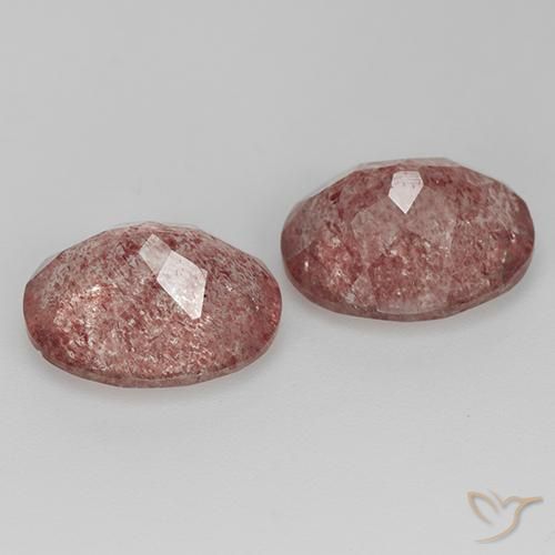 Gemme di Quarzo fragola Rosa brillante naturale da 6.73 ct, Ovale, Trasparente