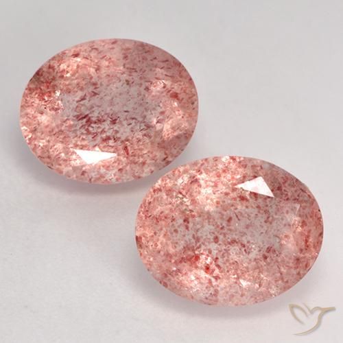 7.16ctw Naturale Rosa medio-chiaro Quarzo Fragola, Ovale, Trasparente