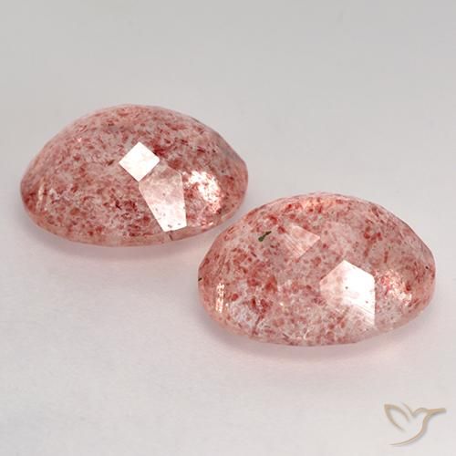 Gemme di Quarzo fragola Rosa medio-chiaro naturale da 7.16 ct, Ovale, Trasparente