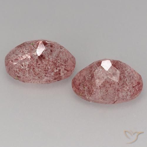 Gemme di Quarzo fragola Rosa medio-chiaro naturale da 3.62 ct, Ovale, Traslucido