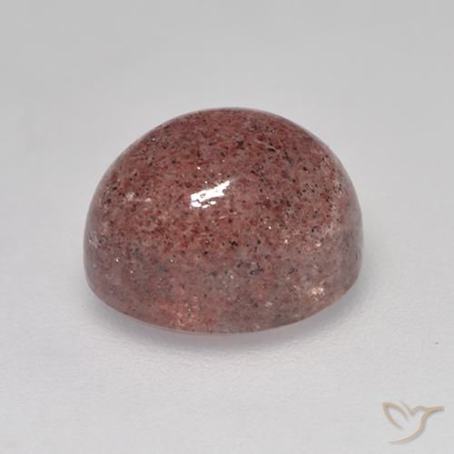 Quarzo fragola Rosa rosa naturale da 3.19 ct, Ovale, Traslucido