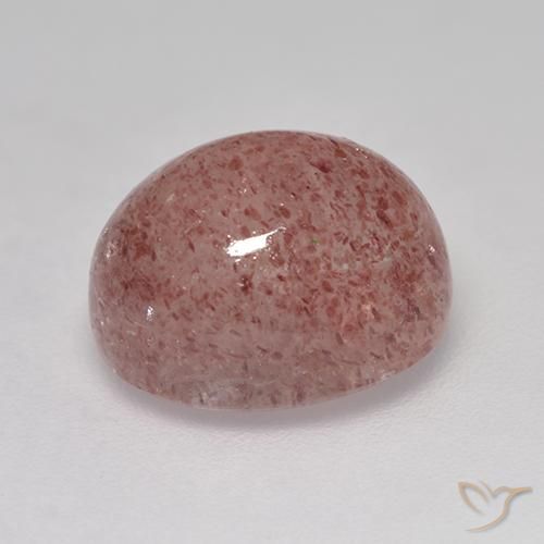 Quarzo fragola Rosa rosa naturale da 5.29 ct, Ovale, Traslucido