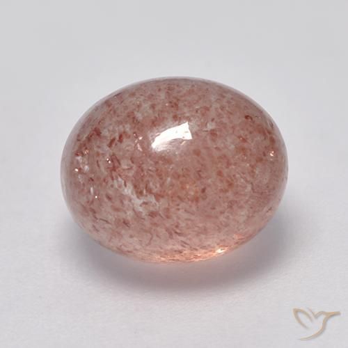 4.71ct Naturale Pompelmo Rosa Quarzo Fragola, Ovale, Traslucido