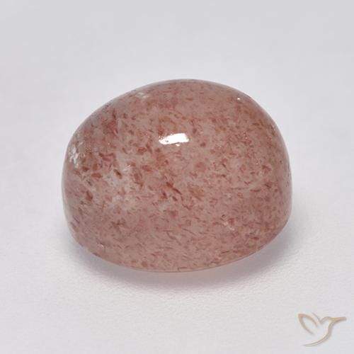 Quarzo fragola Pompelmo Rosa naturale da 4.71 ct, Ovale, Traslucido