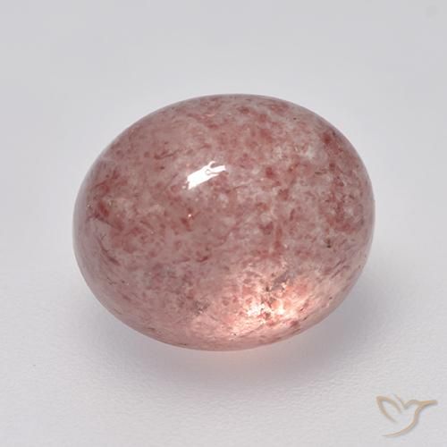 5.72ct Naturale Rosa medio-chiaro Quarzo Fragola, Ovale, Traslucido