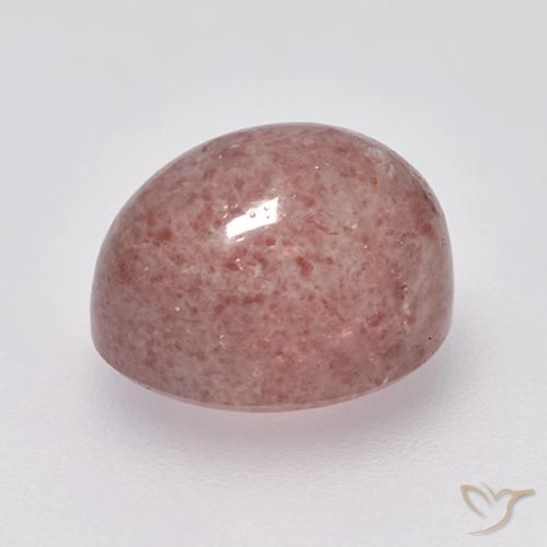 Quarzo fragola Rosa medio-chiaro naturale da 5.72 ct, Ovale, Traslucido