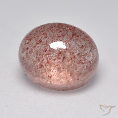 7.08ct Naturale Rosa medio Quarzo Fragola, Ovale, Traslucido