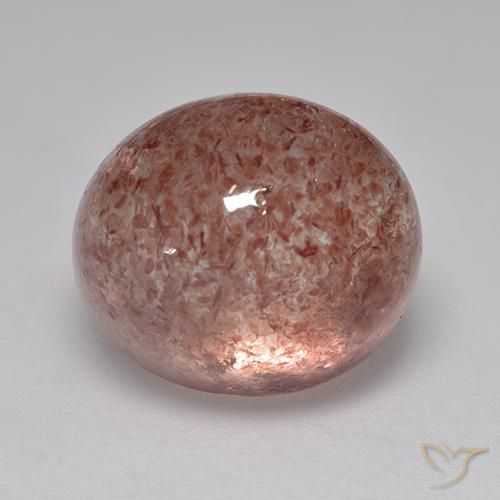 8.68ct Naturale Rosa medio Quarzo Fragola, Ovale, Traslucido