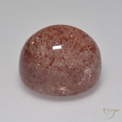 Quarzo fragola Rosa medio naturale da 8.68 ct, Ovale, Traslucido