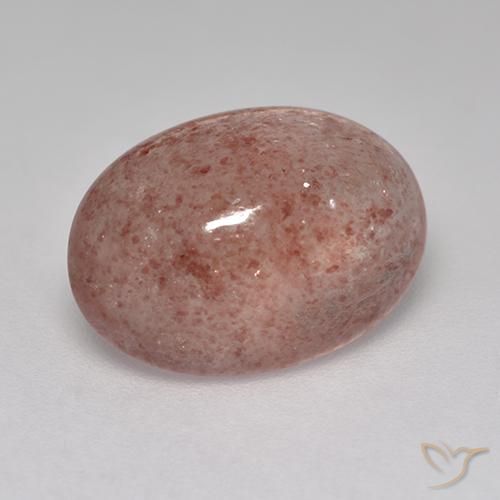 5.05ct Naturale Rosa medio-scuro Quarzo Fragola, Ovale, Traslucido