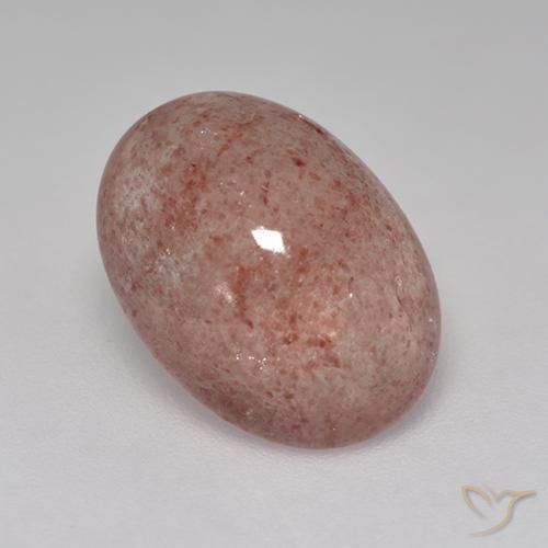 Quarzo fragola Rosa medio-scuro naturale da 5.05 ct, Ovale, Traslucido